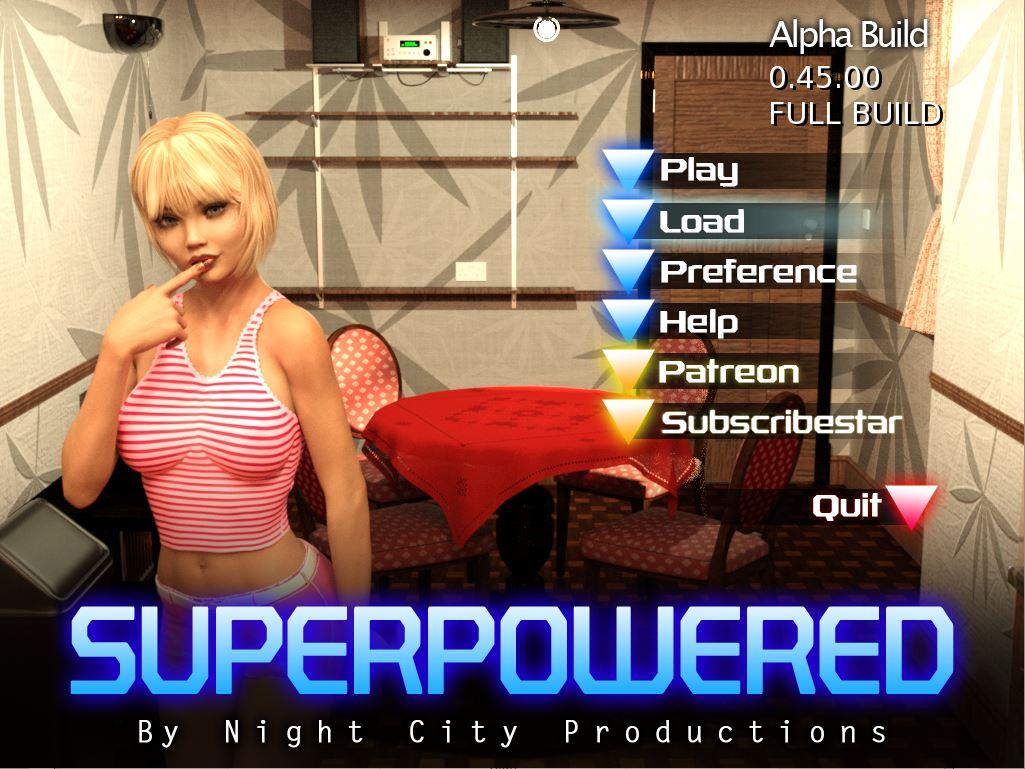 Superpowered porn game